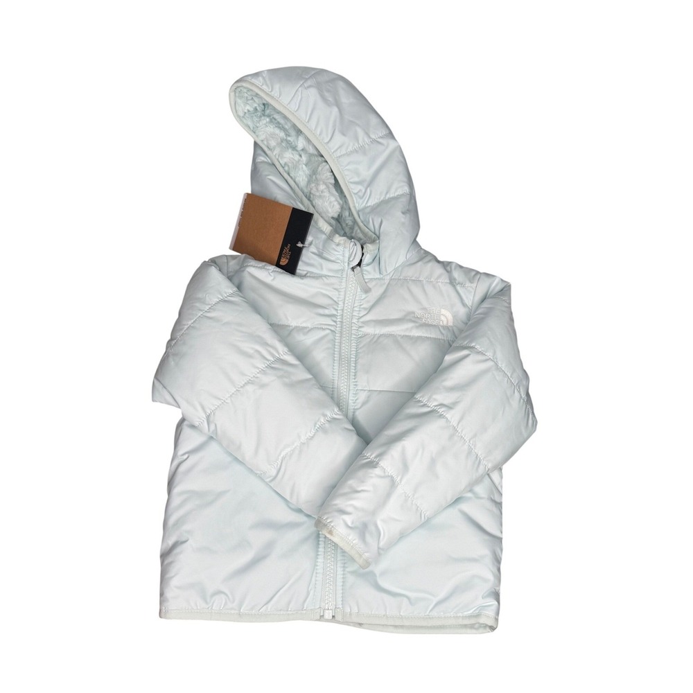 The North Face Infant Reversible‎ Mossbud Full Zip Jacket Ice Blue 18-24M
